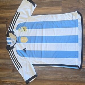 Adidas 2022 FIFA World Champions Argentina Jersey Size 15/16Y